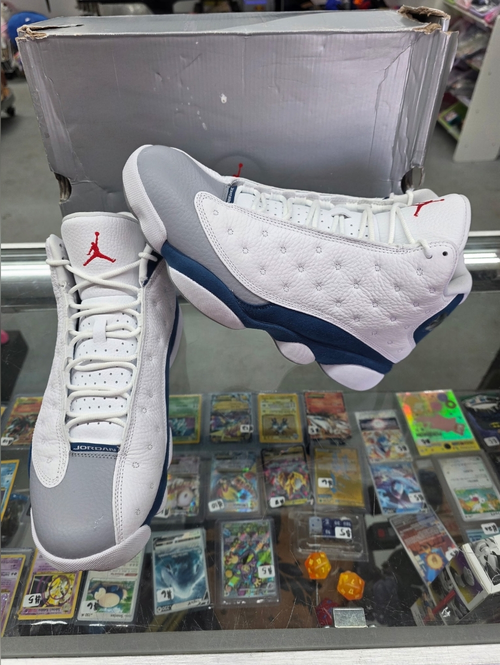 Nike Air Jordan 13 Retro White Red French Blue Men's Size 11.5 (414571-164)